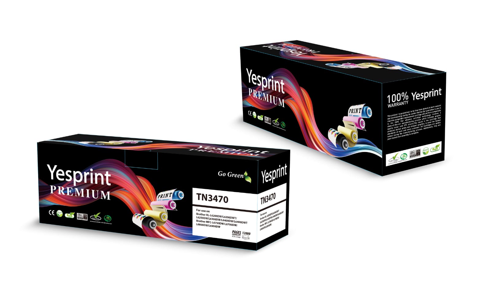 Yesprint TN3470/3405 Laser Toner for HL5100, 5200, 6200, MFCL5775, 6700